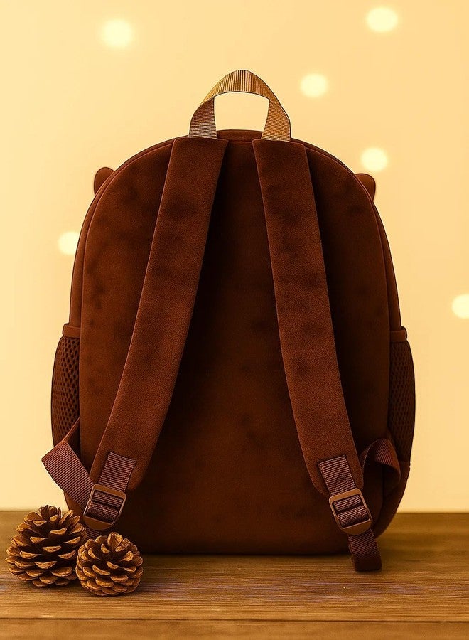 جي تي حقيبة ظهر على شكل كلب قطيفة من جي تي غانغون تويز للأطفال | حقيبة مدرسية ناعمة للأطفال الصغار | حقيبة ظهر خفيفة الوزن على شكل حيوان كرتوني للأولاد والبنات | مثالية للسفر والنزهات والإهداء - Image 2